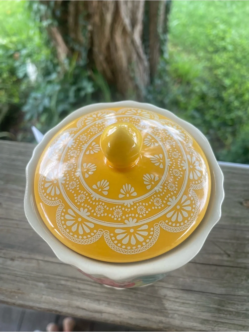 The Pioneer Woman Blossom Jubilee Floral Sugar Bowl with Lid